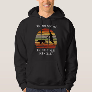 Mein Hund Geht Schnell Hund Hund Hund Gassi Runnin Hoodie