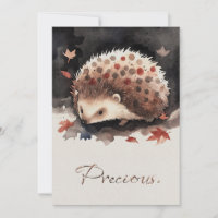 Mein kleiner Igel-Freund „Zwergerl“ Grußkarte