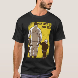 Mein Vater ist mein Held Fireman Papa Fire Brigade T-Shirt