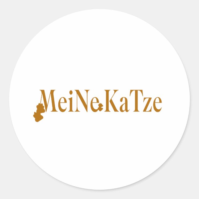 Meine Katze - Cat Lover Sticker (Front)