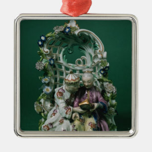 Meissen arbour group, after a painting by Boucher Metal Tree Decoration