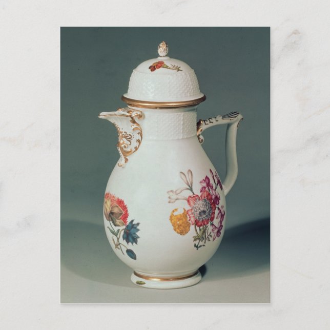 Meissen coffee pot, c.1740-50 postcard (Front)