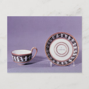 Meissen cup and saucer, late 18th century postcard