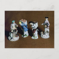 Meissen figures:saddler,goat seller