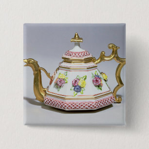 Meissen octagonal teapot, c.1718 15 cm square badge