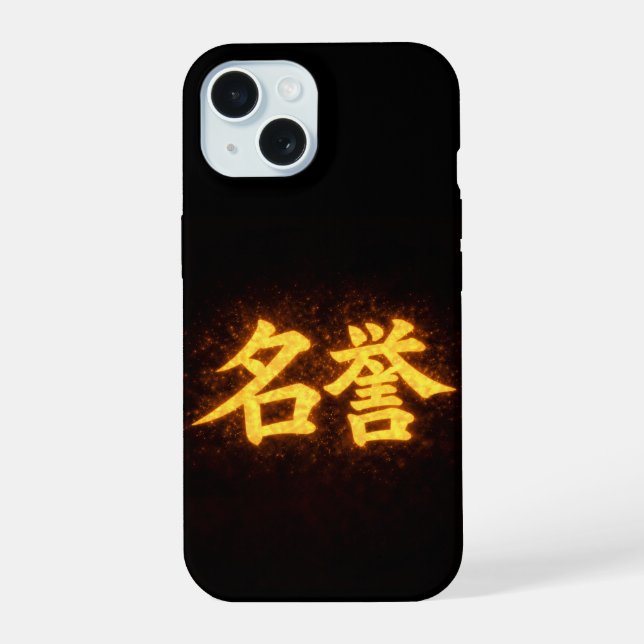 Meiyo (名誉) – One of the Seven Virtues of Bushidō  iPhone 15 Case (Back)