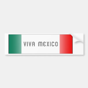 Mejico Flag Bumper Sticker