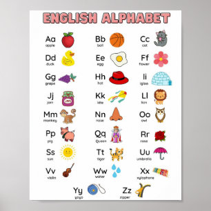 MEKIMI-  English Alphabet Chart