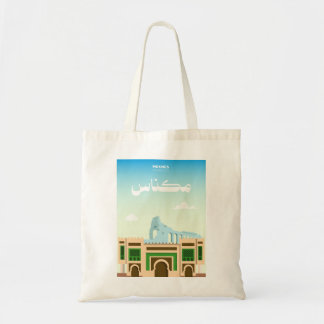 Meknes Morocco Tote – Artistic City Illustration