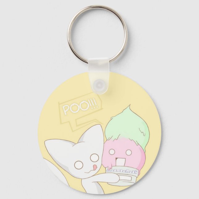 Meko Ice Cream Keychain (Front)