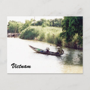 mekong boat postcard