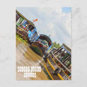 Mekong River in Vietnam Postcard