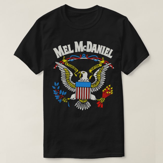 Mel McDaniel  Classic Country Music Legend TShirt (Design Front)