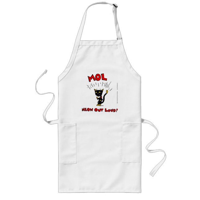 Mel "MOL: MEOW OUT LOUD" Apron (Front)