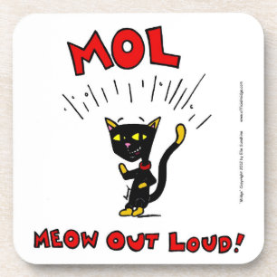 Mel "MOL: MEOW OUT LOUD" Coasters - Set of 6
