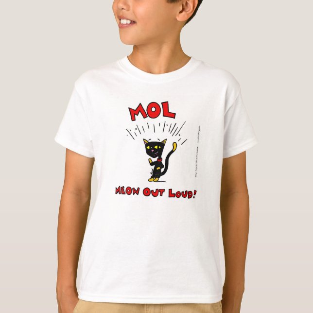 Mel MOL: MEOW OUT LOUD! Kids Basic T-Shirt (Front)