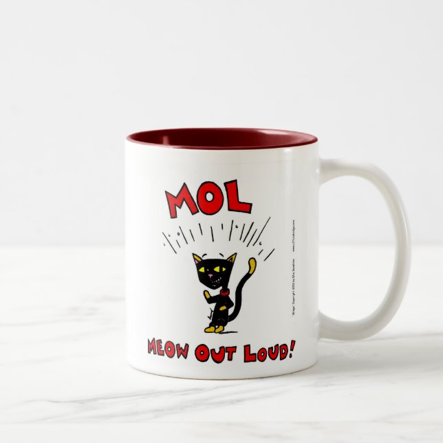 Mel "MOL: MEOW OUT LOUD" Mug (Right)