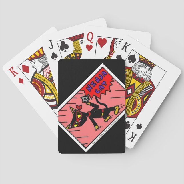 Mel NINJA CAT Playing Cards (Back)