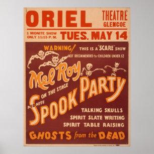 MEL ROY Magician Illusionist VAUDEVILLE Poster