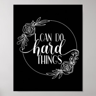 Mela Motivational Workout Designs I Can Do Hard Th Poster