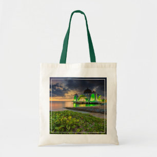Melaka During Sunset Masjid Selat Tote Bag