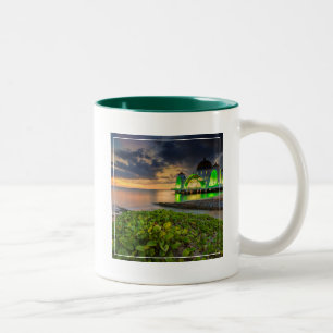 Melaka During Sunset   Masjid Selat Two-Tone Coffee Mug