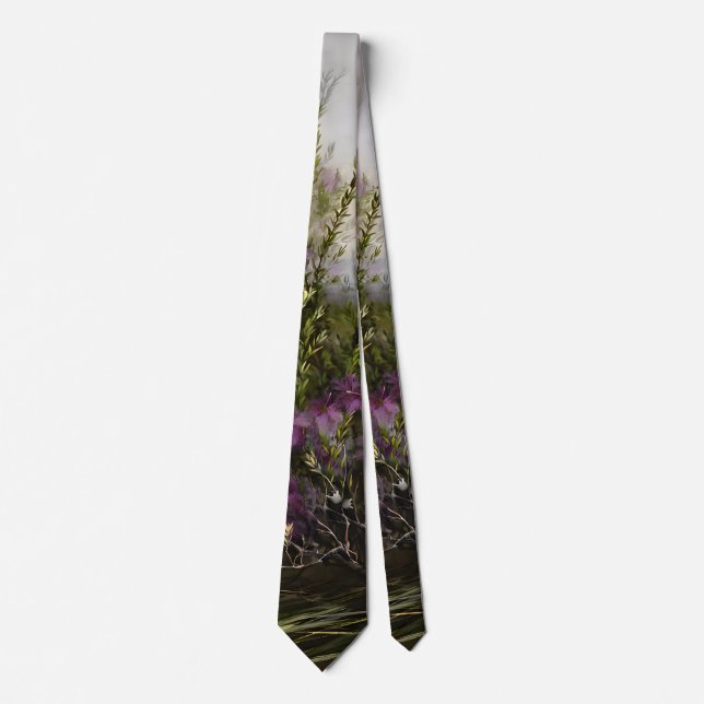 Melaleuca Garden Watercolours, Valentine's Tie (Front)