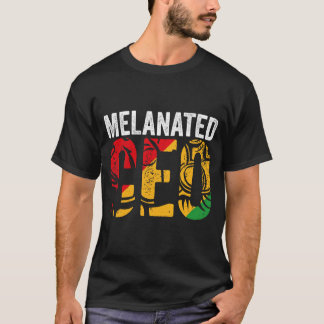 Melanated CEO Design For Women Men Black Business  T-Shirt