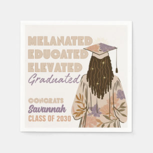 Melanated Educated Elevated Graduated Napkin