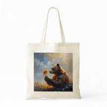 Melancholic Bear Oil Painting | Dreamlike Art