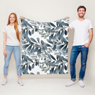 Melancholic Garden Fleece Blanket