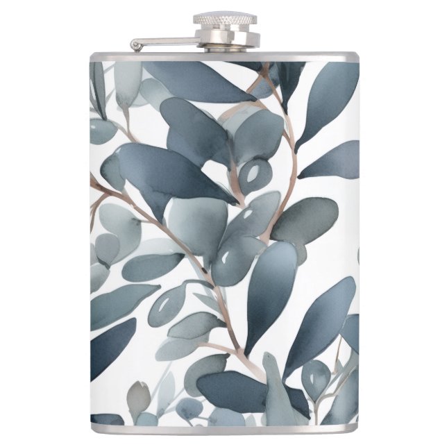 Melancholic Garden Hip Flask (Front)