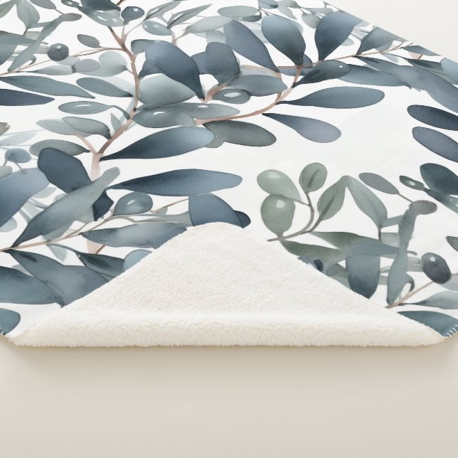 Melancholic Garden Sherpa Blanket (3/4)