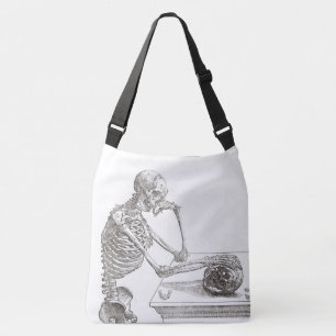 Melancholic Skeleton Cross Body Bag (Large)