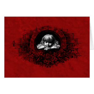 Melancholy Baby Gothic Art Card