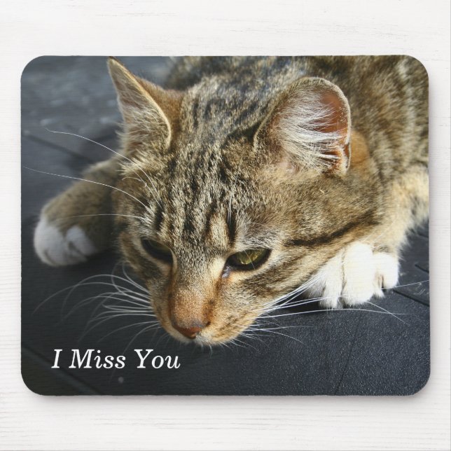 [Melancholy Cat] I Miss You Mouse Mat (Front)