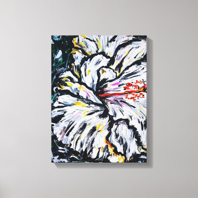 Melancholy flower canvas print (Front)