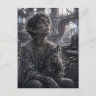 Melancholy / Musician / Empty Concert Hall Postcard