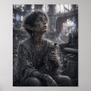 Melancholy / Musician / Empty Concert Hall Poster