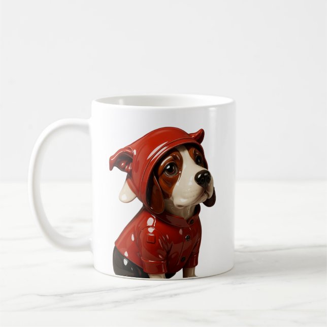 Melancholy Puppy Coffee Mug (Left)