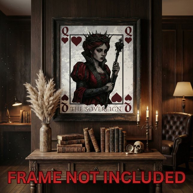 Melancholy Queen of Hearts Gothic Dark Fantasy Poster (Creator Uploaded)