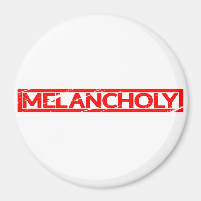 Melancholy Stamp Magnet (Front)