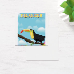 Melanesia Toucan travel poster