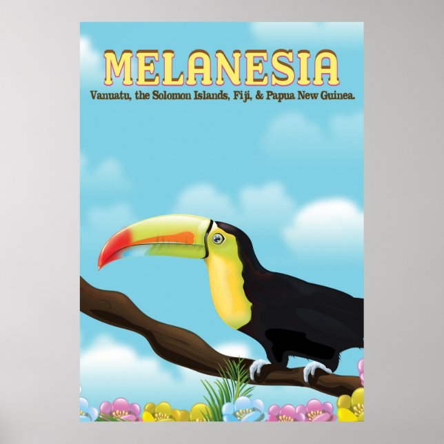 Melanesia Toucan travel poster (Front)