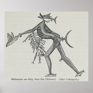 Melanesian sea deity from The History of Poster