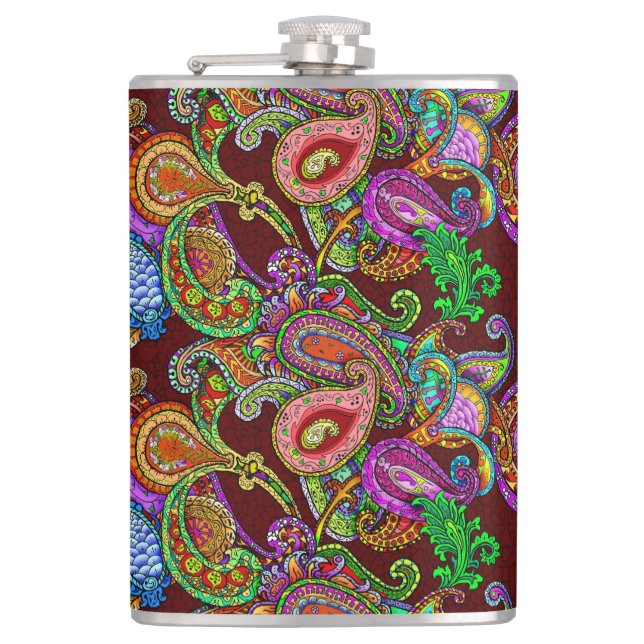 Melange Paisley Flask (Front)