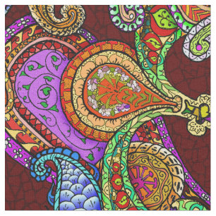 Melange paisley grande fabric