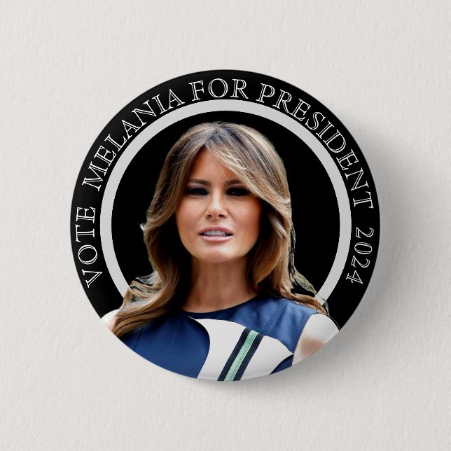 Melania for President 2024 6 Cm Round Badge (Front)