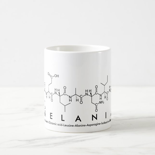 Melania peptide name mug (Center)