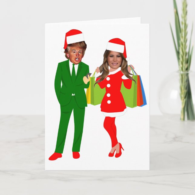 melania santa trump holiday card (Front)